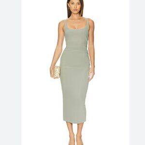 EUC Yasawa Midi Dress Mikoh size 1-small Gravel